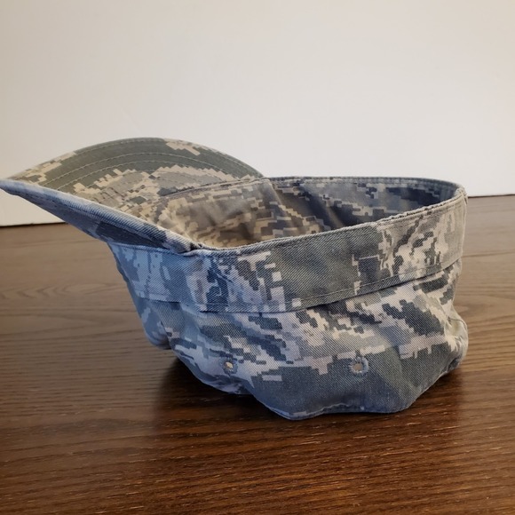 Vintage AIR FORCE DIGITAL CAMO UTILITY CAP‎ Unisex SIZE 22" - Picture 8 of 10